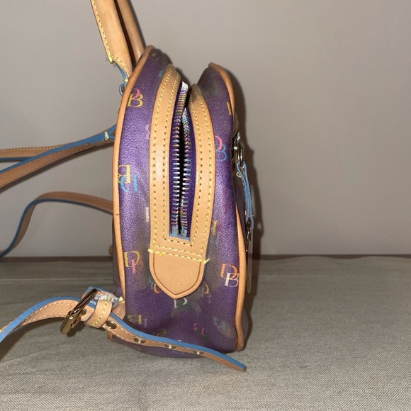 Dooney & Bourke - RARE It Girl Monogram Backpack in Purple! - Picture 4 of 9